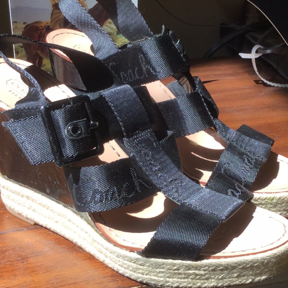 Coach sandal festival cowgirl rodeo chic Sunday brunch farmer’s market shoe heel - Picture 10 of 10